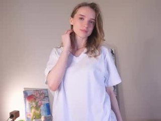 monaelin 18 y. o. blonde cam girl with big boobs teaching how to have sex